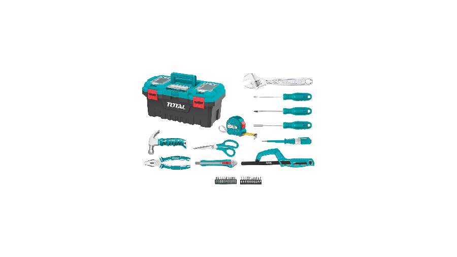 Boîte de 32 outils 17'' Total Tools