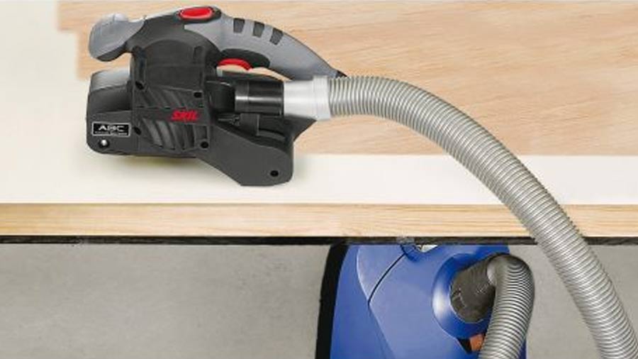 Ponceuse à Bande Skil 1215AA 650W - 76x457mm - Centrage Auto, Sac à Poussière Inclus