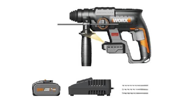 Perforateur sans fil Brushless 20 V - 4Ah -2J- WX381 Worx