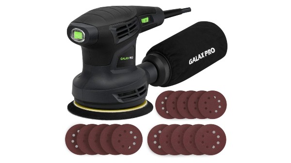 ponceuse excentrique aléatoire 280 W avec 15 pièces de disques de ponçage GALAX PRO