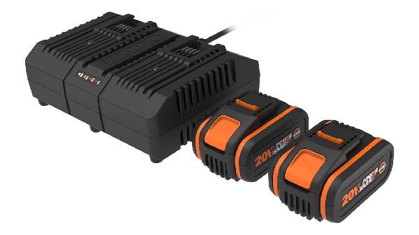 Pack 2 batteries et chargeur double WA3611 Worx