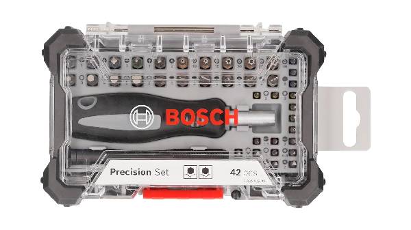 Lot de 42 embouts de tournevis de précision et standard Bosch