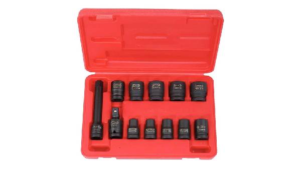 Coffret de douilles à choc 6 pans 1/2'' 515.0112 KS Tools