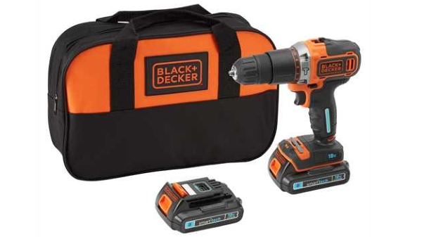 La perceuse à percussion sans fil BDCHD18ST1S Black+Decker