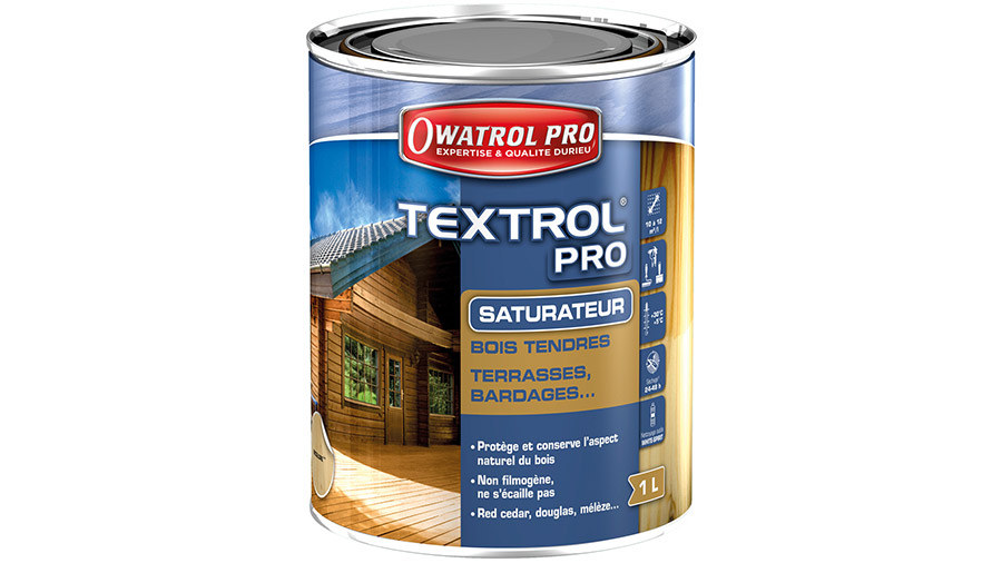 Text et avis saturateur bois textrol pro owatrol gris vieilli naturel