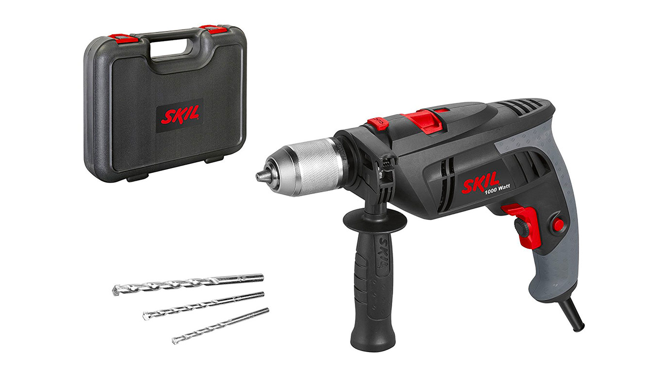 Perceuse à Percussion SKIL 1020 AA 550W – Mandrin Auto-serrant 13mm, Fonction Marteau, Compacte