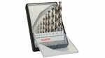 Bosch 2607010535 Coffret de forets à métaux rectifié HSS-G Robust Line pointe de perçage 135°