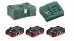 Pack batterie et chargeur Metabo 18 V 3.1 Ah LiHD 685075000