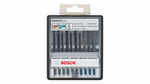  Bosch Robust Line 2607010542 Coffret de lames pour scie sauteuse 10 pièces Bois et métal Tige en T 