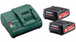 Pack 2 batteries 12V 2Ah et un chargeur SC 30 Metabo