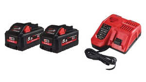 Pack batterie chargeur 18 V 5,5 Ah Milwaukee M18 HNRG-552