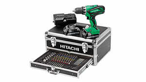 Hitachi KC18DJLF Perceuse visseuse 2 x 18 V 2,5 Ah + 100 Accessoires pas cher