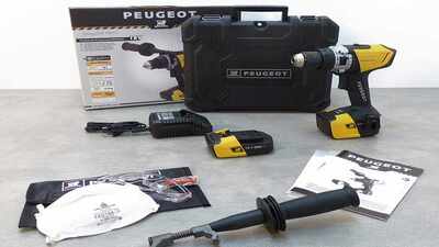 Perceuse visseuse à percussion sans fil Peugeot Outillage Energydrill-18VPBL1