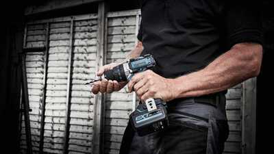 Perceuse visseuse sans fil à percussion Erbauer ECDT18 18V - 2x5Ah