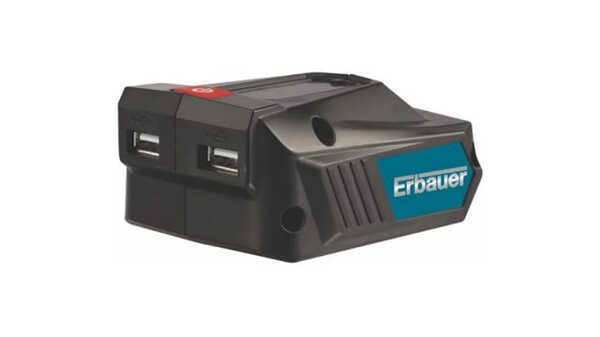 Adaptateur USB pour batteries 18 V Erbauer EUSB18-Li