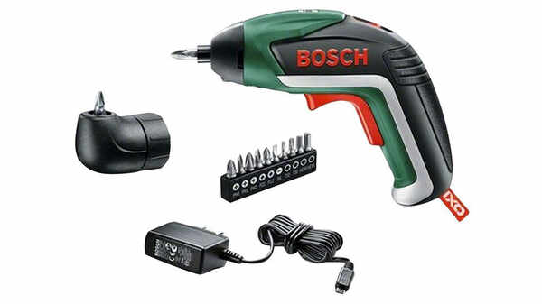Bosch Visseuse sans fil IXO V Medium avec chargeur, 10 embouts de vissage et renvoi d'angle