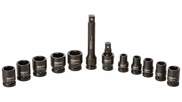 KS Tools 515.0112 Jeu de douilles à choc 1/2" 12 pièces