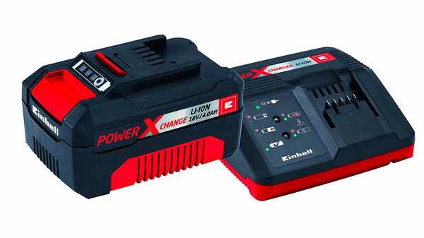 Pack batterie et chargeur Einhell 18 V 4.0 Ah Power X-Change PXC