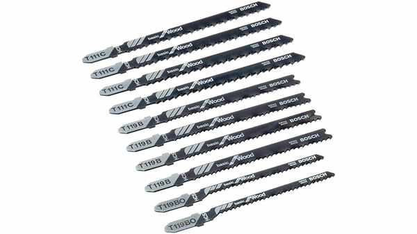 Bosch x-Pro Line STS / 2607010629 Coffret de lames pour scie sauteuse 10 pièces Bois 