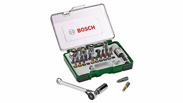 Bosch 2607017160 Coffret clé à cliquet 27 pièces pas cher