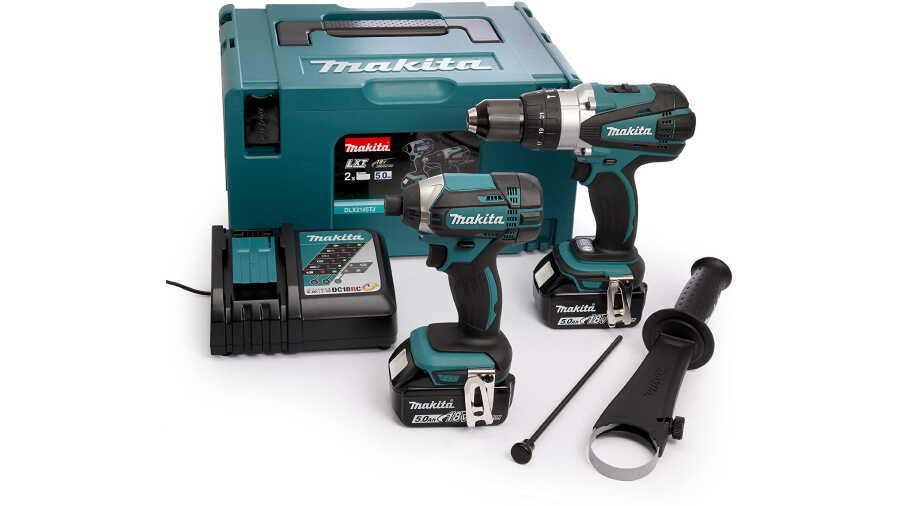 Coffret DLX2145TJ perceuse à percussion DHP458Z et visseuse à chocs DTD152Z Makita