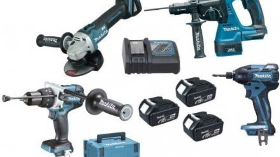 Pack de 4 outils 18 V 4 Ah Makita