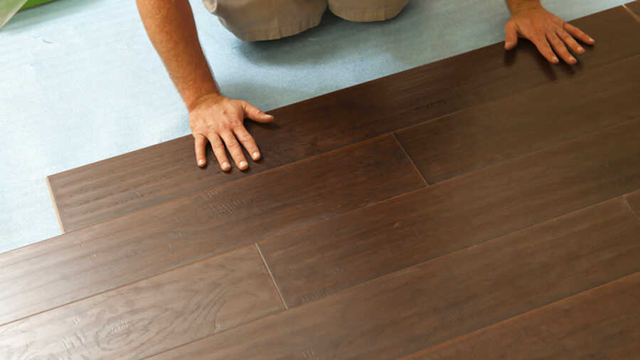 Pose de parquet flottant