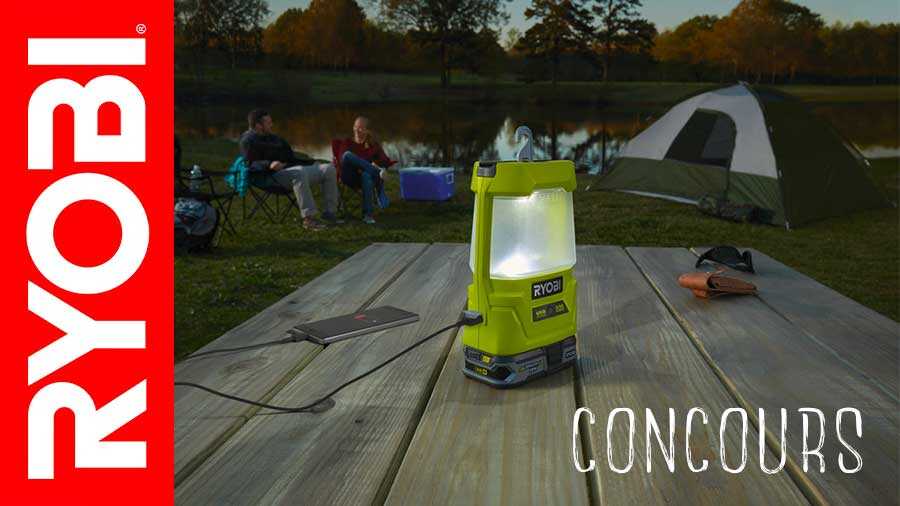 Jeu-concours RYOBI ONE+ spécial camping