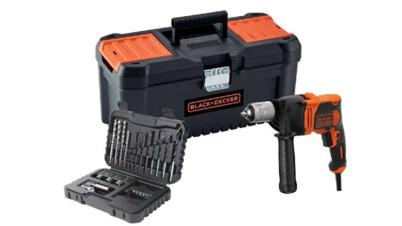 La perceuse à percussion filaire BEH850KA32 Black+Decker