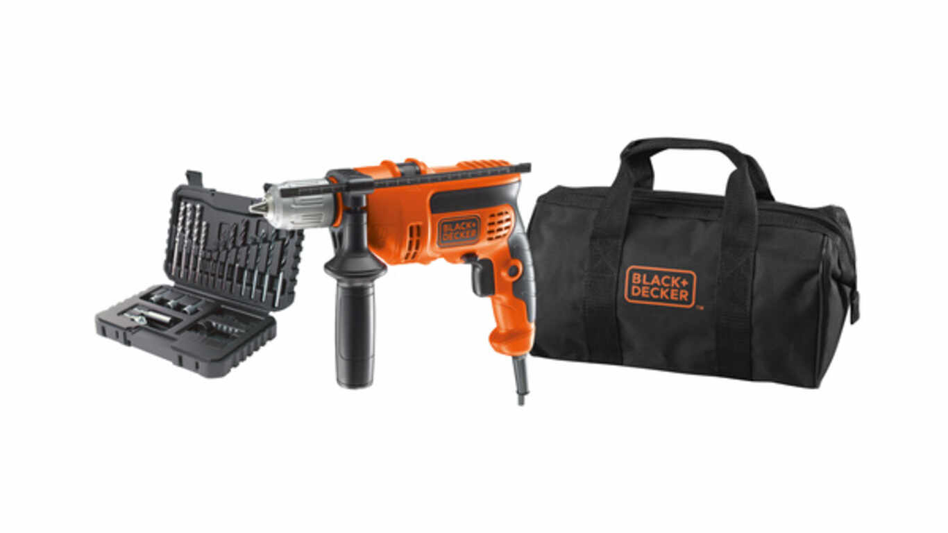 La perceuse électrique à percussion KR714S32 Black+Decker