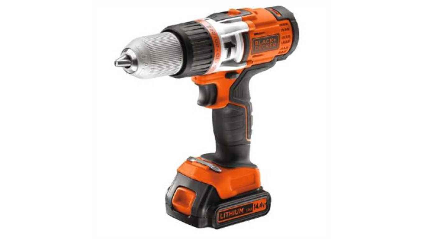 La perceuse à percussion haute performance EGBHP148BK Black+Decker