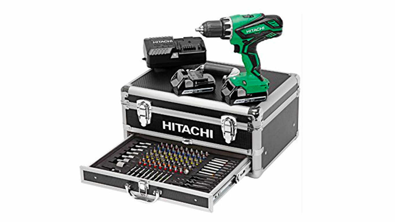 Hitachi KC18DJLF Perceuse visseuse 2 x 18 V 2,5 Ah + 100 Accessoires pas cher