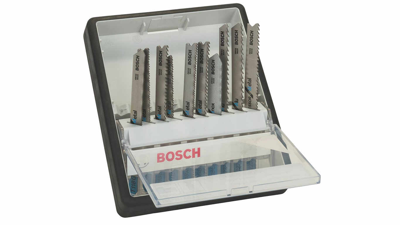 Bosch Robust Line / 2607010541 Coffret de lames pour scie sauteuse 10 pièces Métal