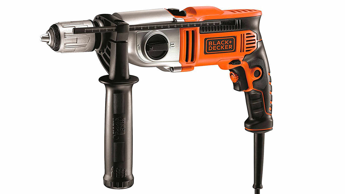 Black + Decker KR1102K Perceuse à percussion filaire 1100 W pas cher