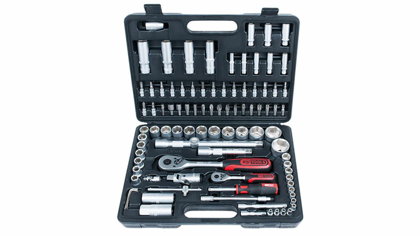 KS Tools 917.0796, Jeu de 96 douilles et clés Torx 1/4" et 1/2"