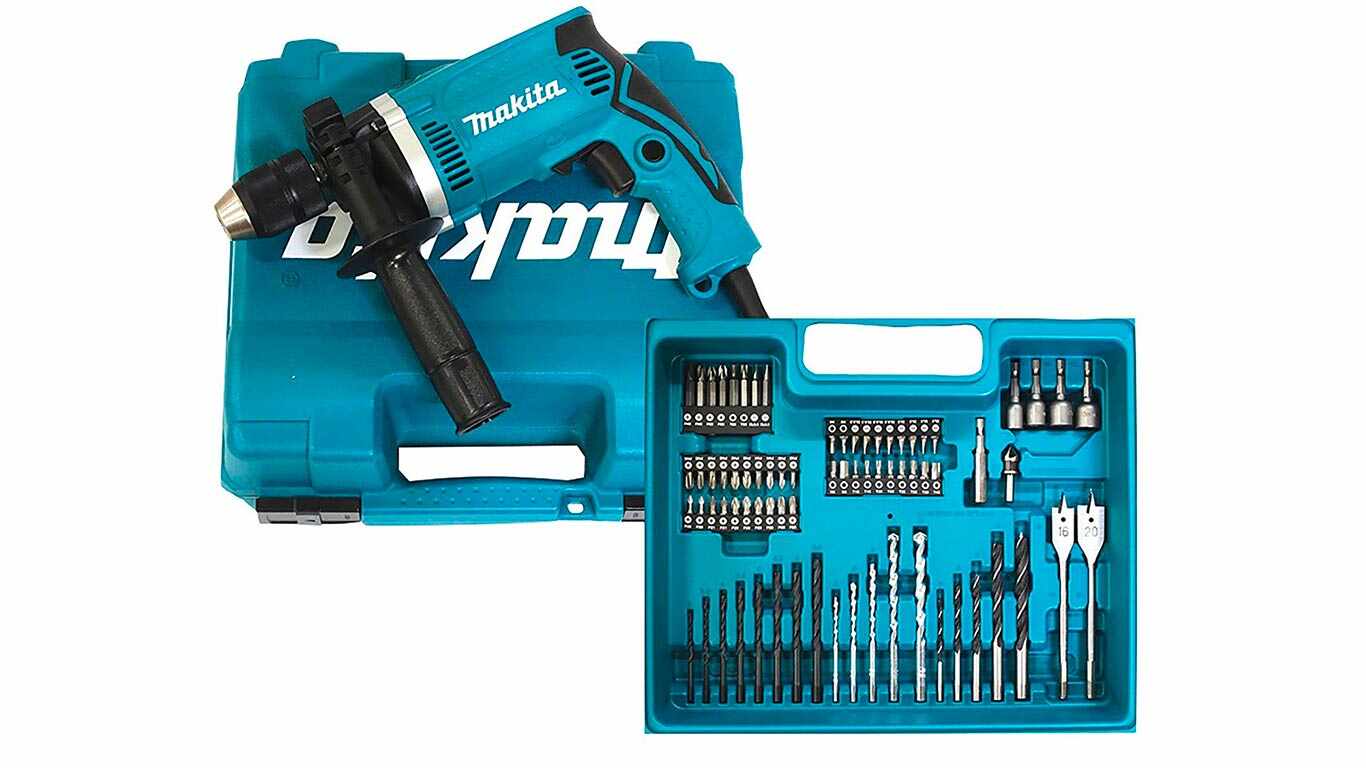 Makita Perceuse à percussion 710 W HP1631KX3 pas cher en coffret