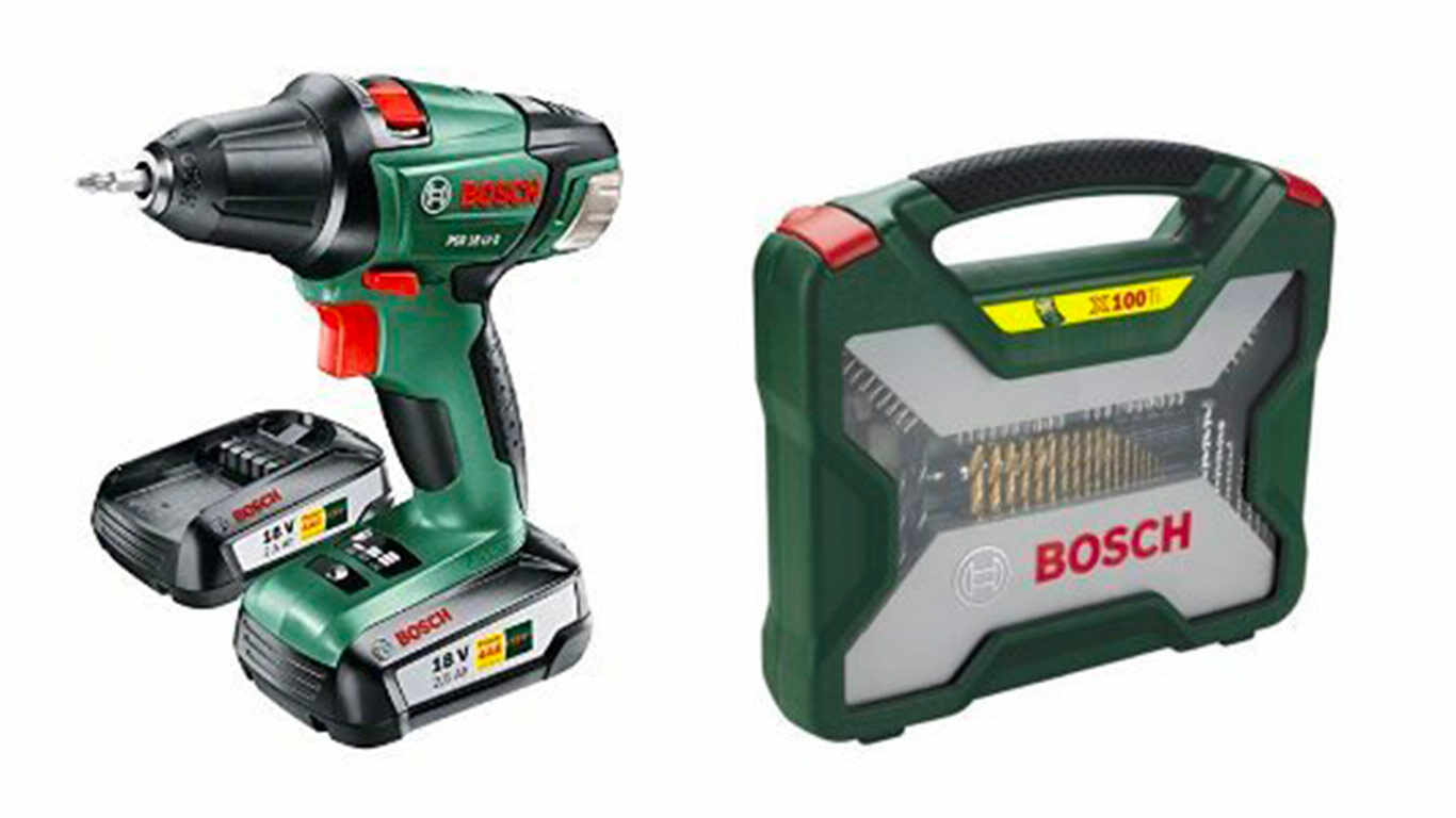 Perceuse visseuse Bosch PSR 18 LI-2 et et coffret X-line pas cher