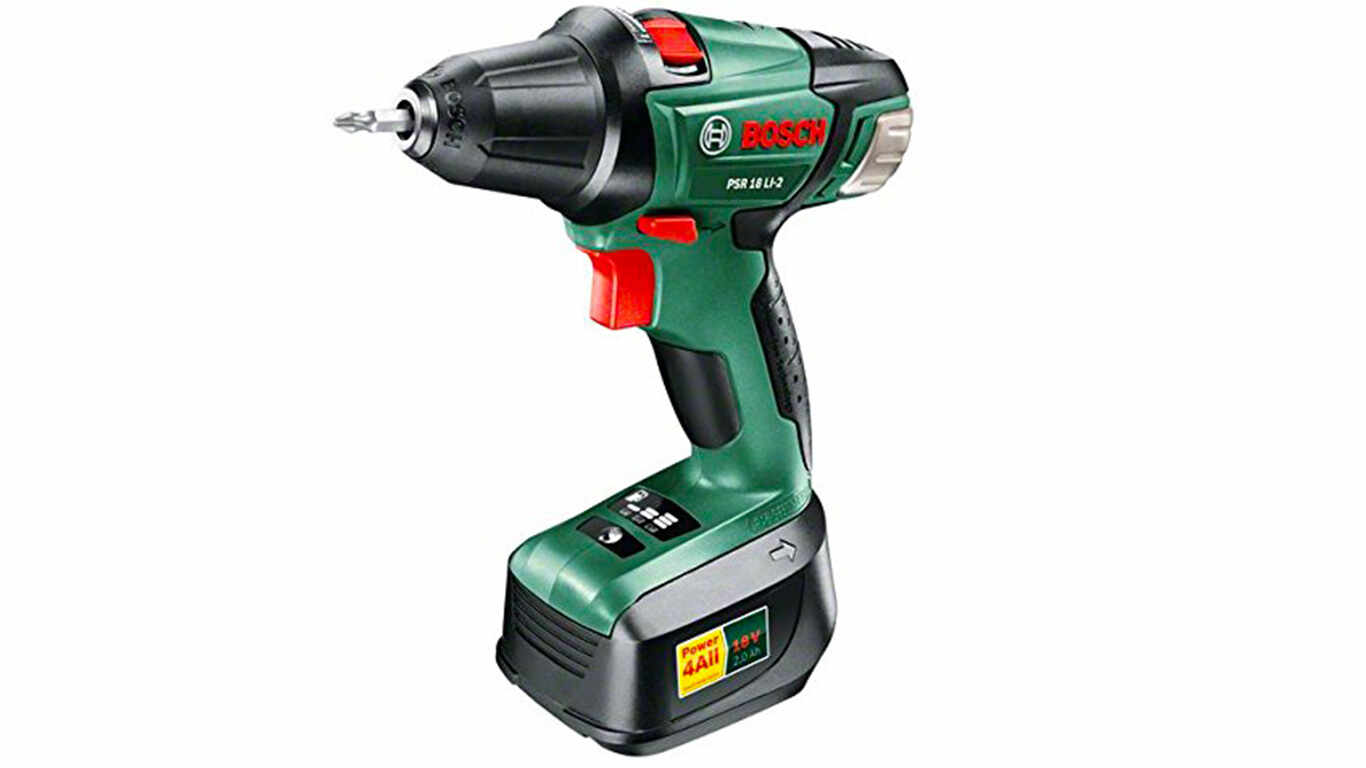 Bosch Perceuse visseuse "Expert" sans fil PSR 18 LI-2, coffret 1 batterie 18V 2,0 Ah, technologie Syneon 0603973309