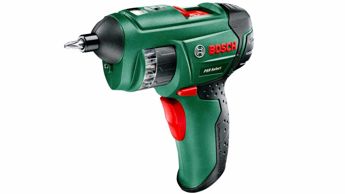 Bosch Visseuse sans fil à barillet PSR Select avec coffret, 12 embouts de vissage intégrés, batterie intégrée et chargeur 0603977000 
